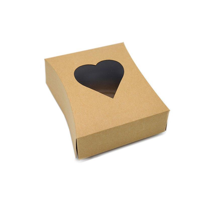 Personalized Folding Kraft Paper Gift Paper Boxes with Window